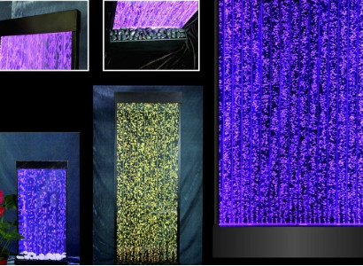 Wall Panel LED Modern Water Wall Water Walls Water Bubbles Decorative Wall