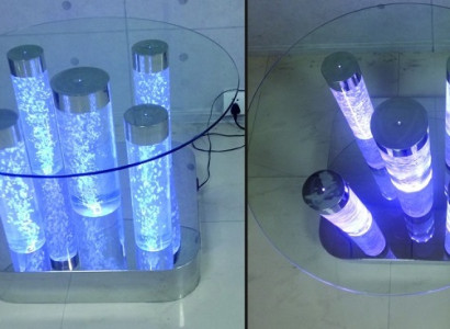 Water column design table coffee table column water sofa tables led
