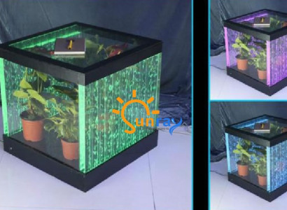 Design Table Coffee table Water Columns Column Sofa Tables LED Illuminated