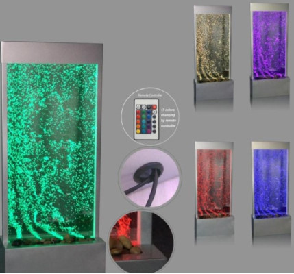 Partition designer stainless steel water columns columns walls led wall