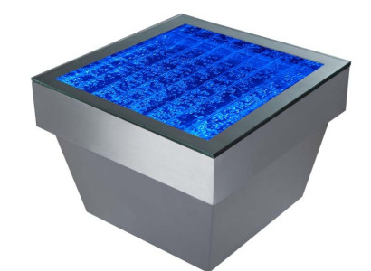 Design Table Coffee table Water Columns Column Decor Water Sofa Tables LED