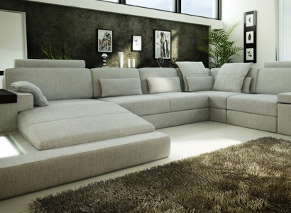 Design Sofa Corner sofa + USB Couch Suite Upholstery Seat Corner Sofas Living landscape