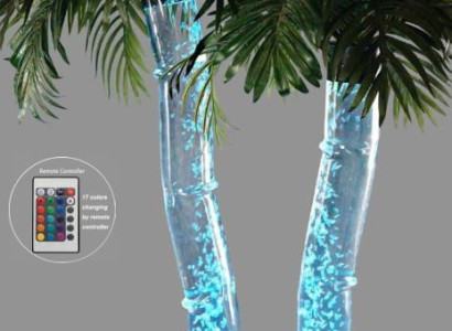 Led water columns palm tree artificial plant plant water columns columns
