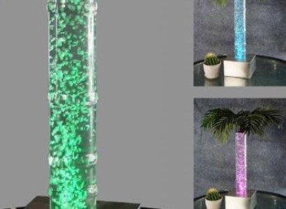 Led Design Bubble Water Column 60cm Water Columns Illuminated Table Palm Plant