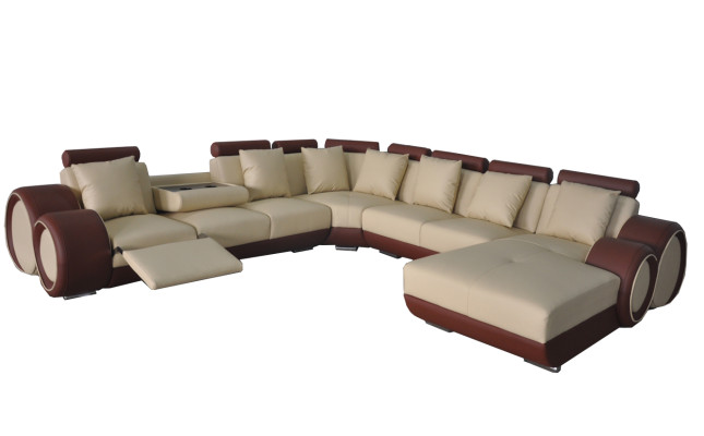 Couch Corner Sofa Leather Corner Suite Corner Landscape Upholstery Decoration Design Living