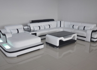 Design Modern Sofa Couch Corner sofa Upholstery new Living landscape U-shape