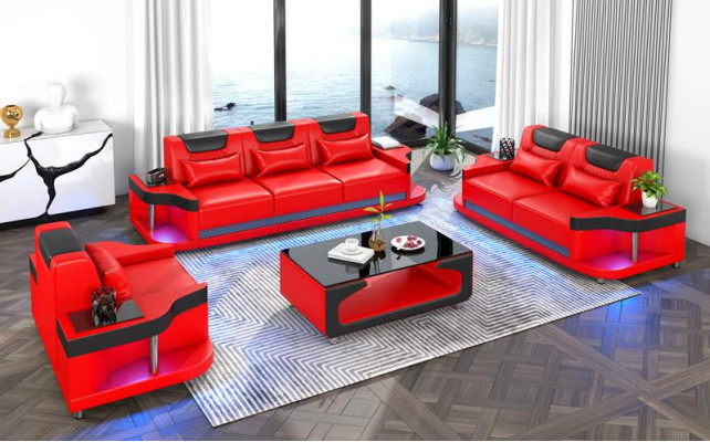 Sofa set 3+2+1 Seater Set Design Sofa Upholstery Couches Living room set Leather