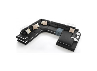 Cozy living ambience with our charming U-shape corner sofa