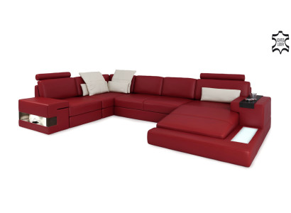 Elegant designer corner sofa in U-shape – experience an exclusive living feeling