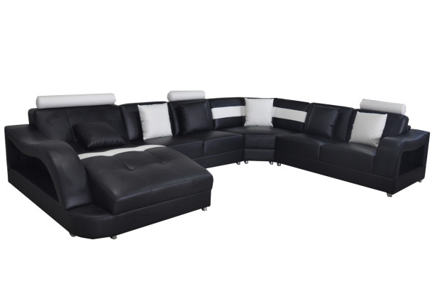 Leather Sofa Couch Living landscape Corner Suite Design Modern Sofas U-shape Couches
