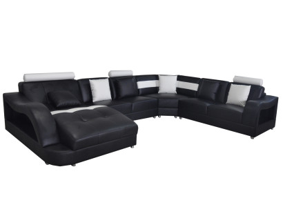 Leather Sofa Couch Living landscape Corner Suite Design Modern Sofas U-shape Couches