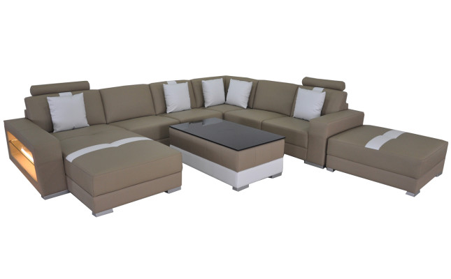 Leather Sofa Decorative Couch Living landscape Corner Suite Design Modern Sofa