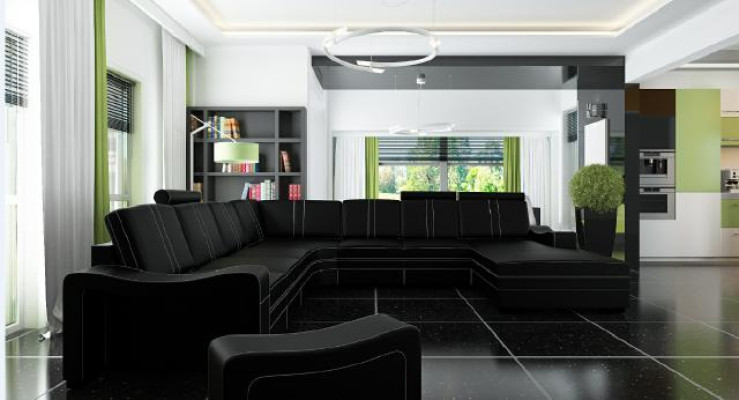 Leather sofa with USB Living landscape Corner sofa new Suite Sofa XXL Leather sofa Couch