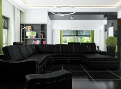 XXL leather sofa with USB leather couch Living landscape Corner sofa new Suite Sofa Leather
