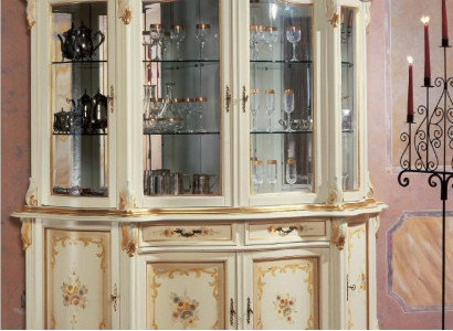 Showcases Glass Wardrobe Display case Living room Wood Sideboard Italian Furniture Shelf
