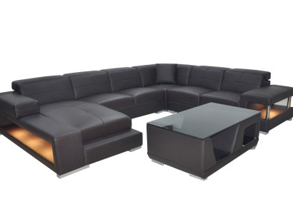 Sofa Suite Upholstery Seat Set Corner sofa Coffee table Sofa Leather Couches new G8017