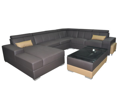 Modern Couch Set Sofa Corner Seating Area Leather Couch Upholstery Living landscape USB