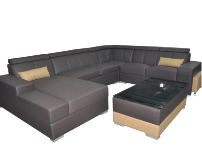 Modern Couch Set Sofa Corner Seating Area Leather Couch Upholstery Living landscape USB