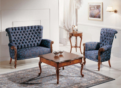 Italian sofa set sofa 2xarmchairs coffee table side table 4-piece luxury set