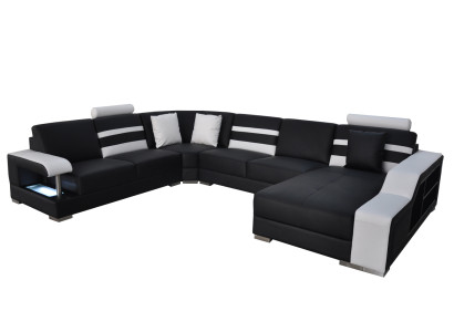 Corner Sofa Upholstery Seat Leather Couch Sofas Couches Suite U-shape Living landscape