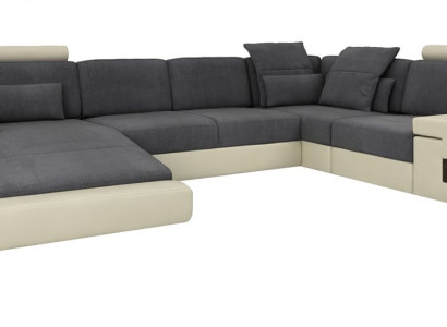 Living room Designer Couch Upholstery Leather Fabric Seat Modern Corner sofa U-shape