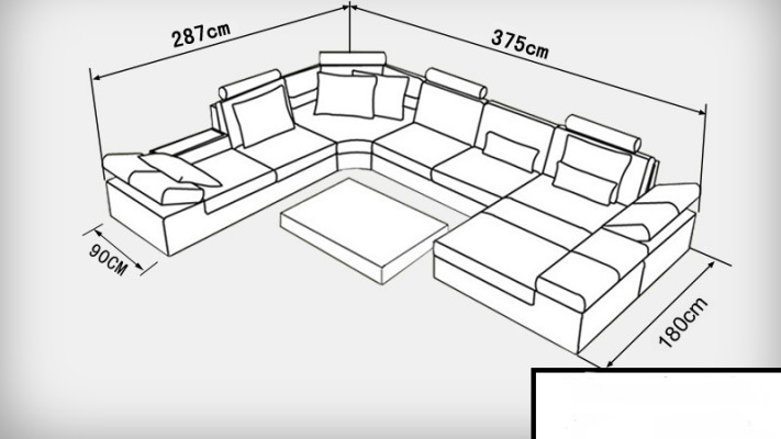 Modern seating area Corner sofa Sofa Upholstery Couch Living landscape Leather Sofa