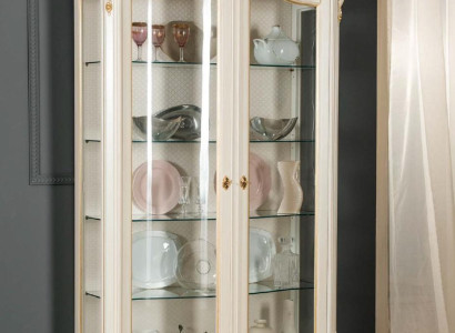 Showcases Glass Wardrobe Display case Living room Wood Sideboard Italian Furniture Shelf