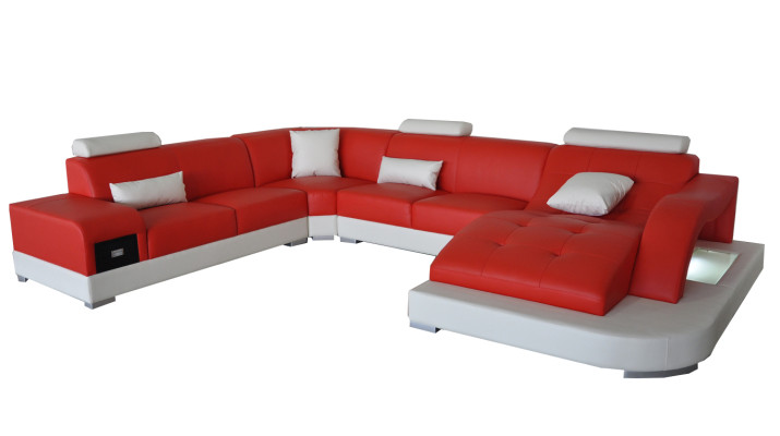 Leather Corner Sofa Corner Living landscape Suite Design Modern Couch new Sofas USB new