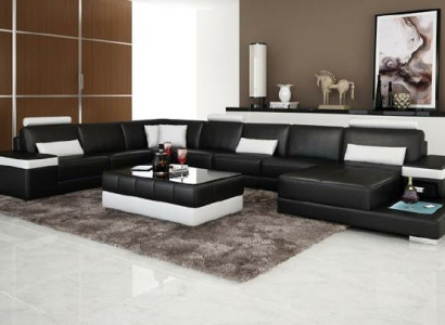 Design XXL leather sofa “Premium Comfort” with high-quality imitation leather