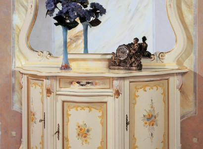 Elegant Style Furniture Bedroom Chest of drawers Wardrobe Classic Sideboard with Mirror