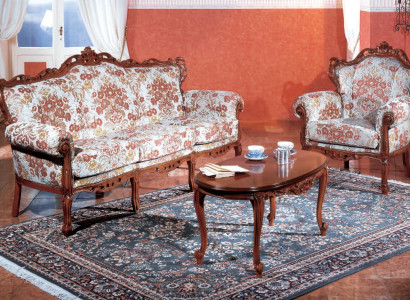 Italian sofa set Classic Sofa Couch Set Coffee table 3 pieces. suite