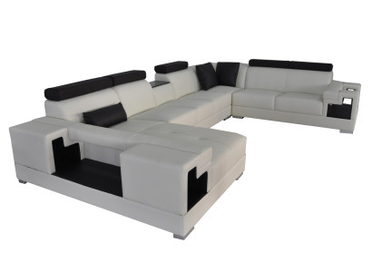 Leather sofa corner sofa couch living landscape sofas couches suite design modern new