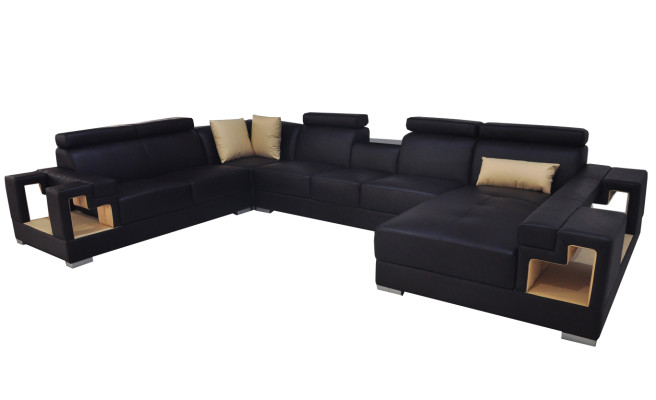 Leather sofa corner sofa couch living landscape sofas couches suite design modern new
