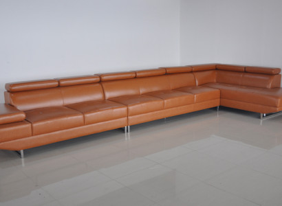 XXL Loung Dream Sofa Couch Upholstery Seat Suite Living landscape Leather Corner +USB
