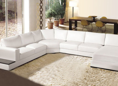 Design leather sofa Living landscape Couch Corner sofa Eck Suite Modern Sofa with USB