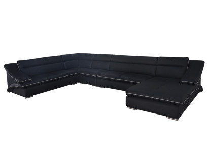 Sofa Corner sofa Design Upholstery Corner sofa Corner suite Couch U-shape Living landscape +USB