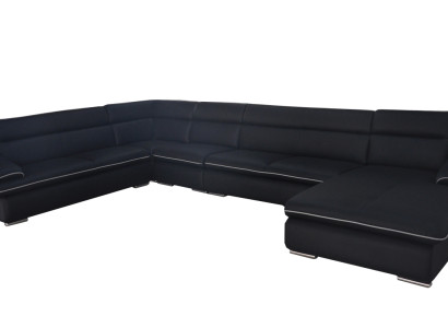 Sofa Corner sofa Design Upholstery Corner sofa Corner suite Couch U-shape Living landscape +USB