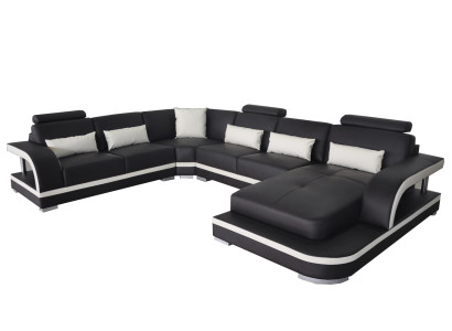 Modern Sofa Couch Set Corner Seating Area Leather Couch Upholstery Living landscape USB