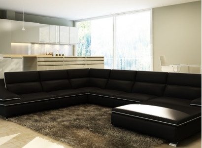 Leather sofa couch sofa set new 3+2+1 seater suite design modern sofa