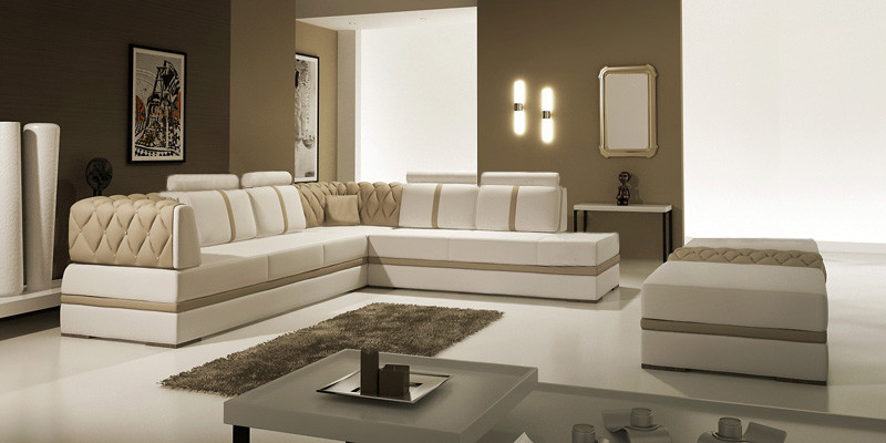 Leather sofa Couch Living landscape Corner sofa Corner Suite Design Modern Sofa new A1128