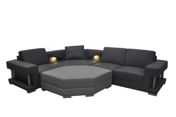 Living room Textile Corner sofa Upholstery Couch Suite Corner suite Sofa Couches + USB