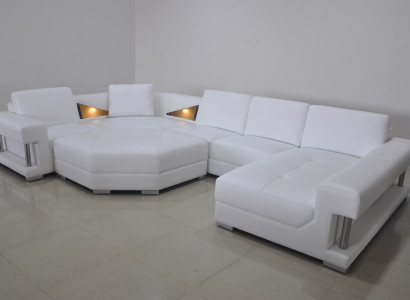 Corner sofas U-shape Modern Upholstery Living room Furniture Corner sofa Leather sofa Design Sofa