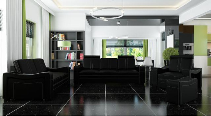 Leather sofa design sofa sofa set 3+2+1 with USB sofa suite upholstery set