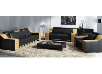 Leather Sofa Set Sofa Couch Seat Upholstery Suite Sofa set 3+2+1 Sofas HuttenGB