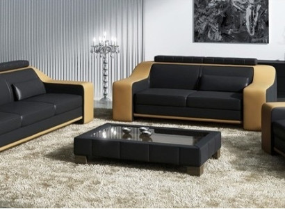 Leather Sofa Set Sofa Couch Seat Upholstery Suite Sofa set 3+2+1 Sofas HuttenGB