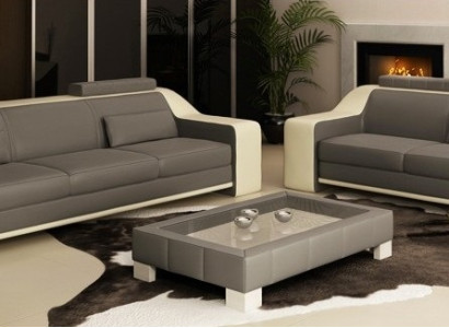 Leather Sofa Set Sofa Couch Seat Upholstery Suite Sofa set 3+2+1 Sofas HuttenG
