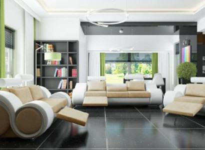 Sofa set Upholstery Sofa Couch Leather Suite Living landscape 3+2+1 Textile BER