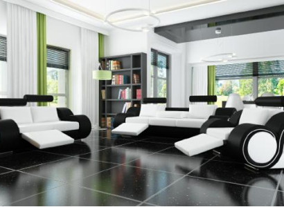 Sofa set + USB Upholstery 3+2+1 Sofa Suite Designer Lounge Relax Upholstery Set