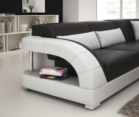 Living landscape Upholstery Corner Corner Sofa + USB Suite Landscape Leather Seat