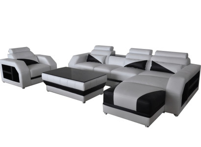 Sofa Suite Upholstery Seat Set Corner Armchair Leather Sofas Armchair Table Couch